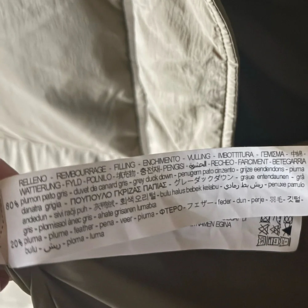 EUC Zara Down Filled Selected Thermal Edition Winter Puffer Zip Coat - Picture 10 of 11